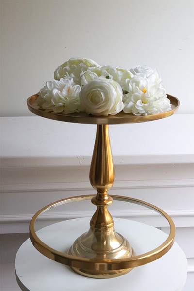 Lux Villa Gold Sweetie, patera na nodze z kloszem