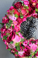 Gefra Fuksja, wianek dekoracyjny, śr.53cm 