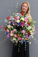 Łąka w Kwiatach, wianek dekoracyjny na drzwi