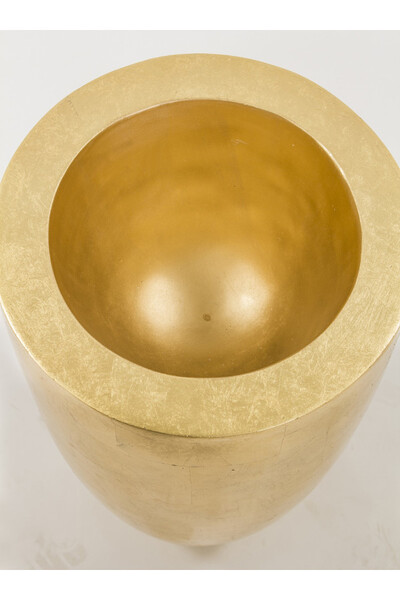 bardzo efektowny złoty wazon / osłonka, Atena Simple B, wym. 35x35x64cm