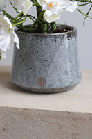 Orientana, gumowy sztuczny storczyk w ozdobnej donicy