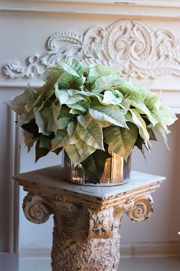 Gwiazda Betlejemska Biała Greta, wysokiej jakości sztuczna roślina