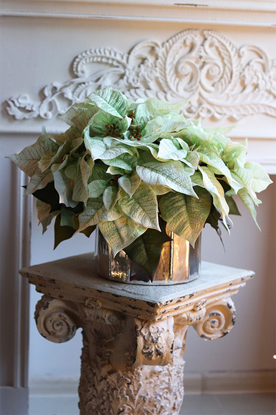 Gwiazda Betlejemska Biała Greta, wysokiej jakości sztuczna roślina