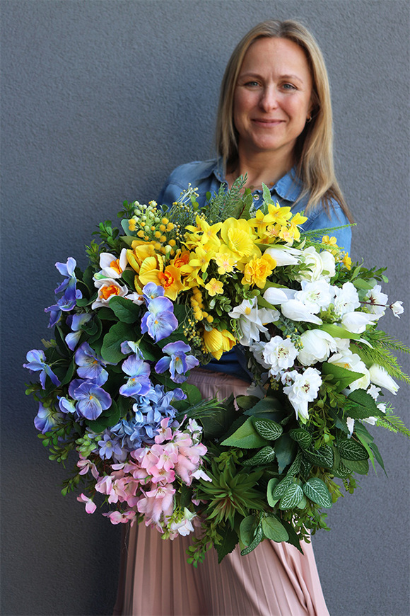 duży wiosenny wianek, Flisatti 2