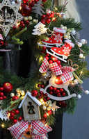 wianek świąteczny Christmas with Tendom LED