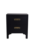 Tribeca, komoda z dwiema szufladami, czarna
