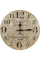 Ornament, stylowy zegar ścienny