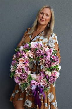 Silviana Susana, dekoracyjny wianek na drzwi, śr.50cm