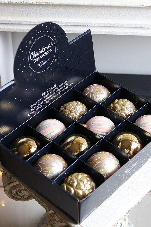 Decoris Champagne&Gold, świąteczne bombki