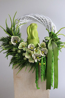 Bunny Green, wiosenny wianek z zajączkiem