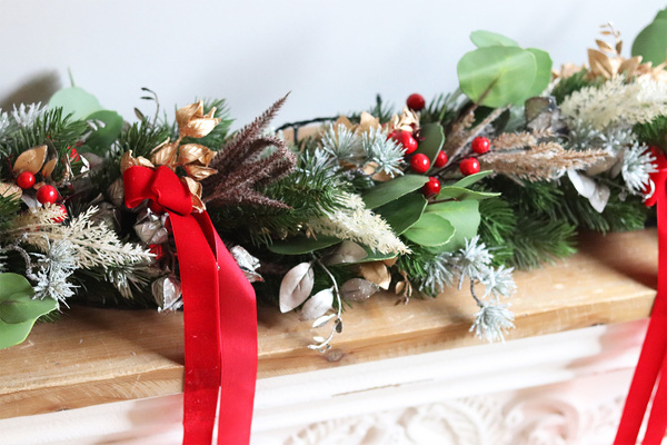 Red&Gold Hilton Xmas, girlanda świąteczna