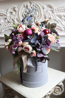 Momento, welurowy flowerbox świąteczny