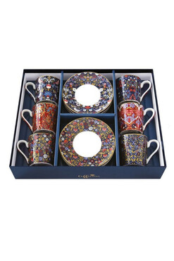 Coffeemania Morris, komplet filiżanek do espresso dla 6 osób, 12 elementów