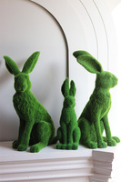 Moss Bunny, figurka wielkanocna zajączek