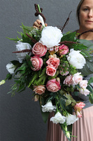 Pink Oddysey, bukiet nagrobny do wazonu lub położenia