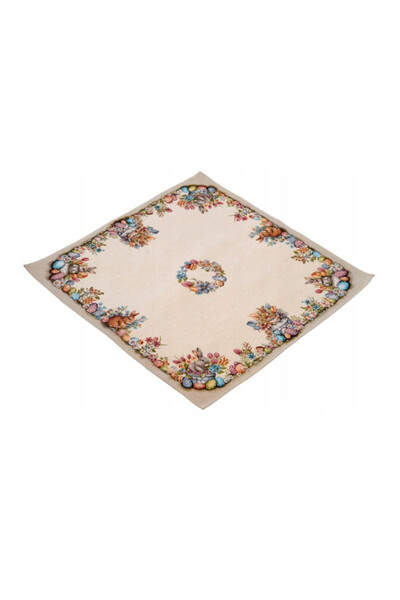 Zając w Kwiatach, wielkanocny obrus gobelinowy serweta