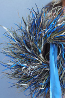 Blue Autumn, dekoracyjny wianek z suszonych i stabilizowanych roślin, śr.45cm