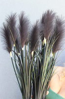 Black Mirror Glamour, sztuczna czarna trawa w donicy