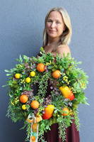 Mango Citrus, wianek na drzwi z owocami