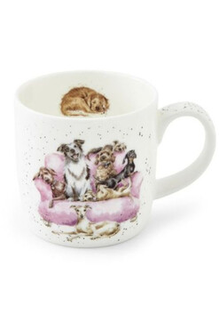 Happy Pets, porcelanowy kubek, pieski, poj.310ml