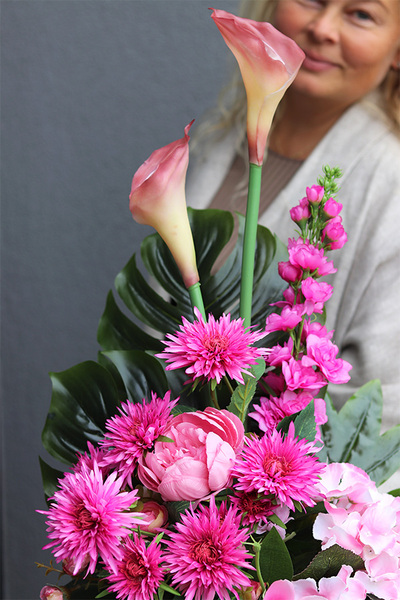 wiązanka nagrobna Pink Lady