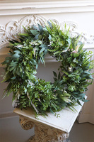 Boho Gretra New, zielony wianek z eukaliptusem