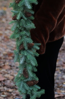 Natural Cones 2, realistyczna iglasta girlanda zimowa