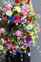 Łąka w Kwiatach, wianek dekoracyjny na drzwi