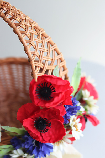 Mazowsze, dekorowany koszyczek wielkanocny