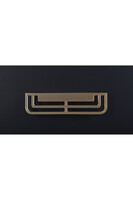 Tribeca, komoda z dwiema szufladami, czarna