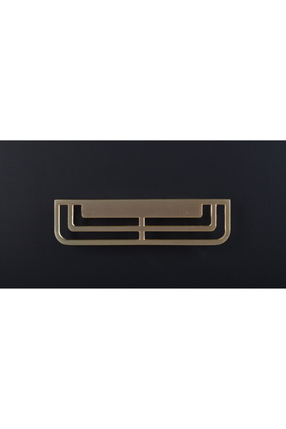 Tribeca, komoda z dwiema szufladami, czarna