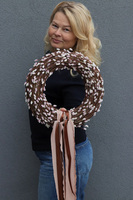 Bazie, wielkanocny wianek na drzwi, śr.32cm