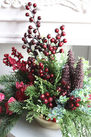 Bordo Xmas, świąteczny stroik zimowy, wym.40x48x35cm