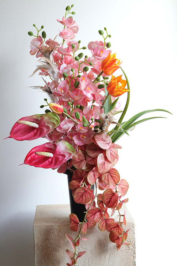 Koralle, bukiet nagrobny we wkładzie