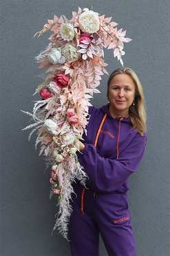 Butterfly Boho, girlanda ze sztucznych roślin, dł.100cm