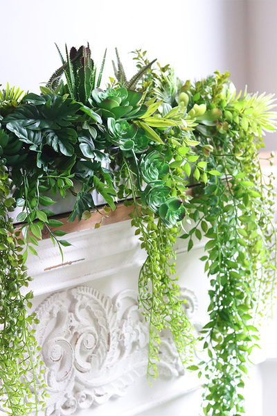 Longia Green Steel, sukulenty w stalowej donicy