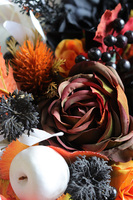 Halloween Black, jesienny stroik halloweenowy LED