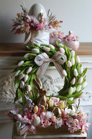 wianek z tulipanów, Witaj Wiosno Baby Pink