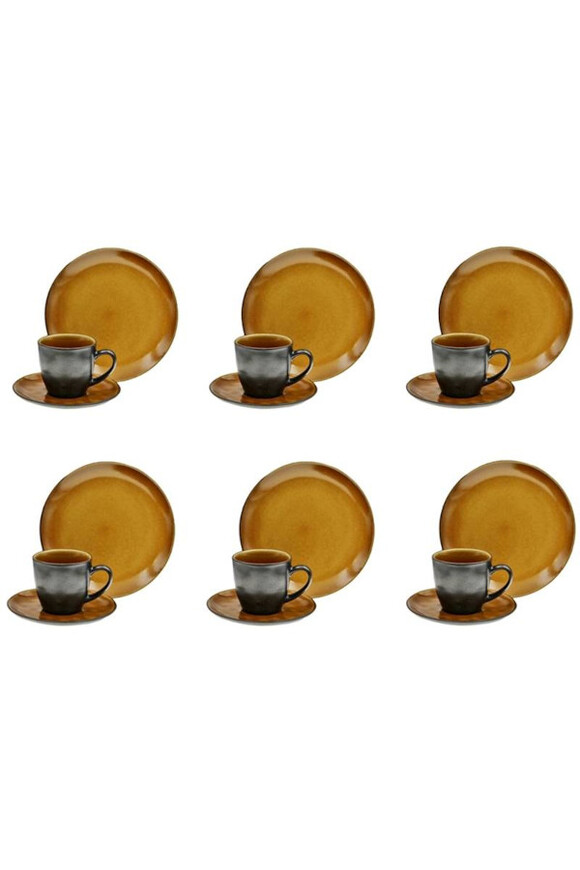 Bonita Amber, komplet kawowy dla 6 osób