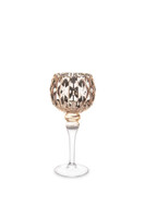 Wine Glass Gold elegancki świecznik kielich