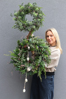 Como Winter, zimowy wianek zielony