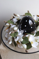 Black EasterBlanche, stroik wielkanocny z jajem