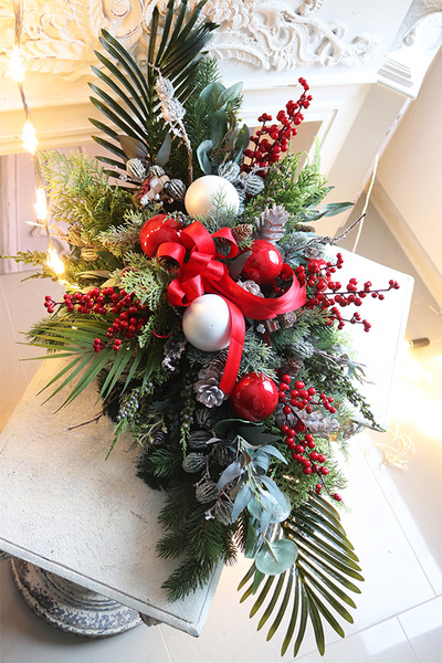 Reditte Winter Time, komplet dekoracji nagrobnych, bukiet + wiązanka