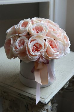 Morelli, różany flowerbox, wys.20cm