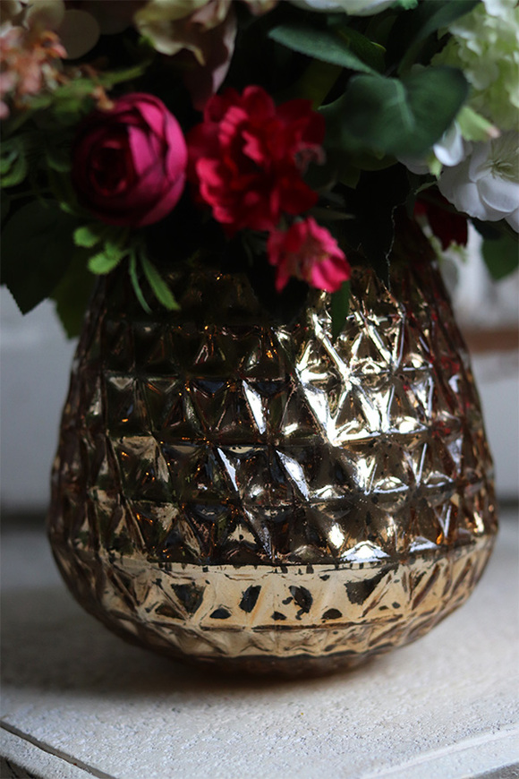 bogata kompozycja w złotym naczyniu, Hrabina 2, wys.40cm 