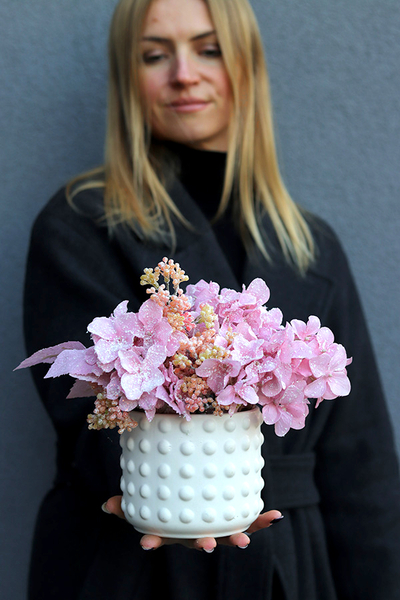 Pink Winter, zimowa kompozycja w osłonce