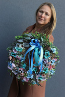 dekoracyjny wianek Margerytki New