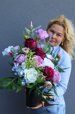 Destinato, bukiet nagrobny we wkladzie, dł.59cm