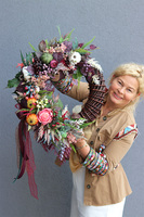 Jesienna Historia, asymetryczny wianek jesienny