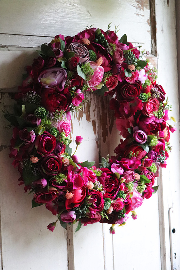 Gefra Fuksja, wianek dekoracyjny, śr.53cm 